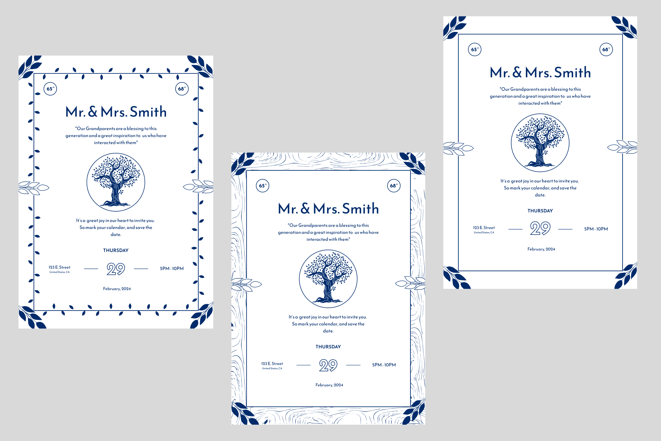 birthday invitation card website design figma template